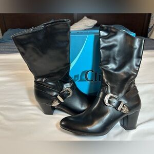 Cliffs by White Mountain Black Women's Boots - Size 6.5